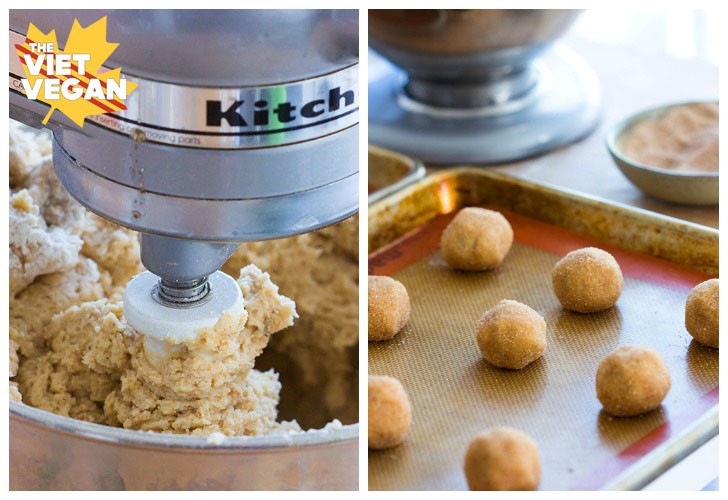 Vegan Snickerdoodles | The Viet Vegan | Soft, chewy center with a crisp edge. The PERFECT snickerdoodles!